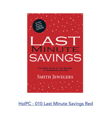 Last Minute Savings Red