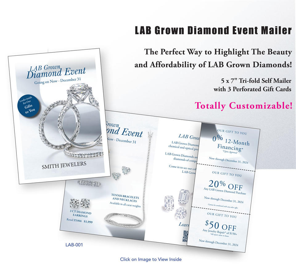 LAB Grown Diamond Event Mailer