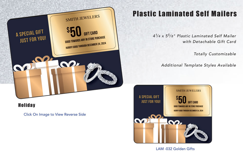 Plastic Laminated Self Mailers