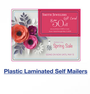 Plastic Laminated Self Mailers