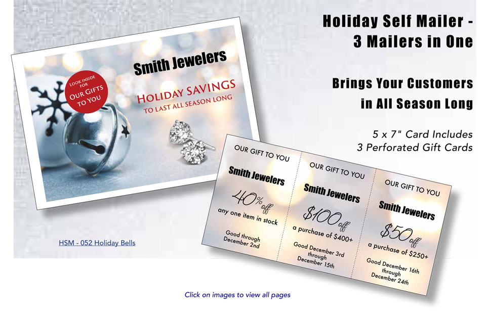 Holiday Self Mailer - 3 Mailers in One